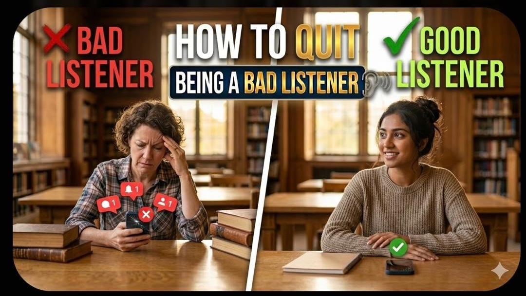 HOW TO QUIT BEING A BAD LISTENER