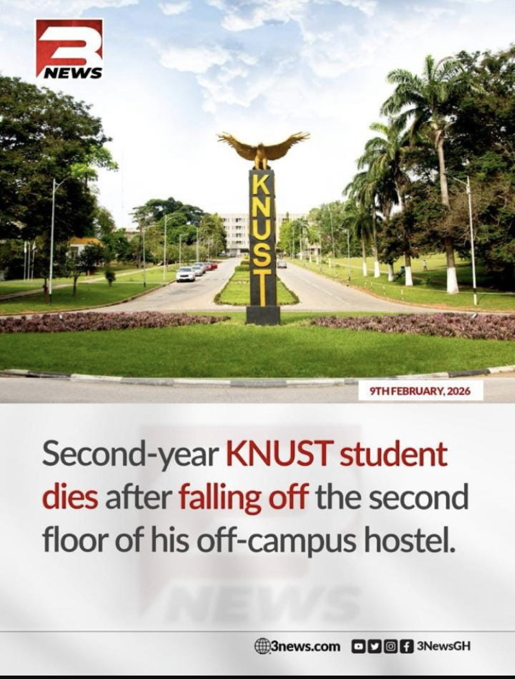 Second-Year KNUST Student Dies After Fall From Second-Floor Of-Campus ...